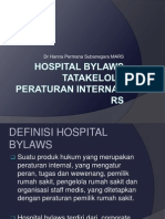 Hospital Bylaws (Corporate)