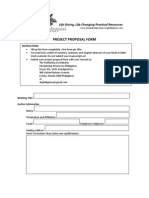 DRP Project Proposal Form Revised