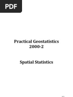 Practical Geostatistics 2000-2 Spatial Statistics