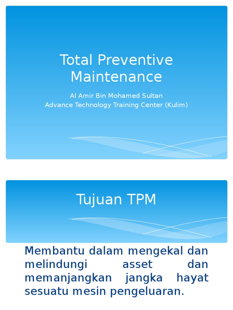 Total Preventive Maintenance | PDF