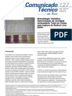 Metodologia Científica: Determinação da Atividade Antioxidante Total em Frutas pela Captura do Radical Livre DPPH