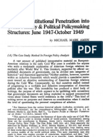 American Institutional Penetration Into Greek Military & Political Policymaking Structures [June 1947-October 1949]