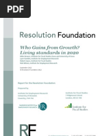 Who Gains From Growth - Living Standards in 2020 [Resolution Foundation]