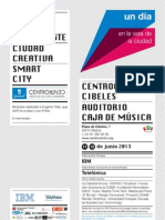 Programa del congreso sobre smart cities en CentroCentro (Madrid)