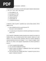 2013 Lista 1 de Exercícios de Macroeconomia