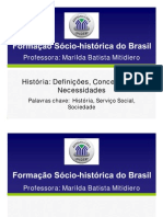 Cead 20131 Servico Social Pa - Servico Social - Formacao Socio-historica e Economica Brasileira - Adi (Dmi672) Slides Unidade+Didatica+i 1+-+Slides Sso8 Formacao Socio-historica Do Brasil Teleaula 1 Tema 1