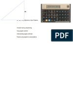 HP Calculators: HP 12C Using Memories To Solve Problems
