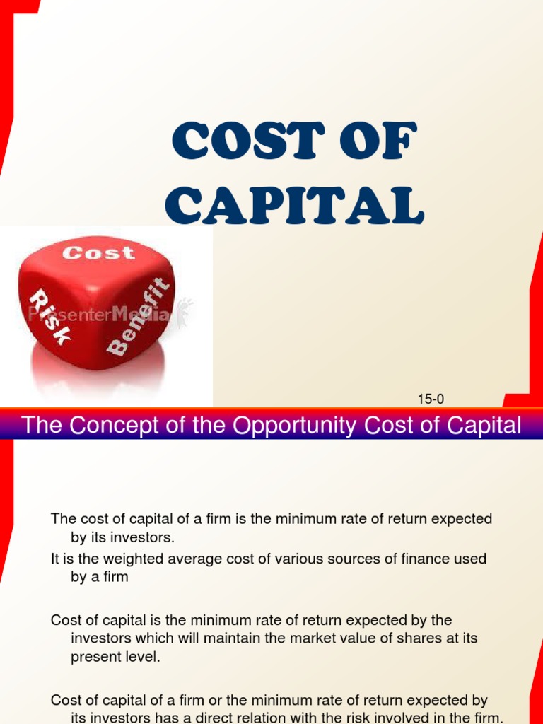 Cost of Capital PDF Cost Of Capital Financial Capital