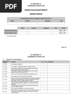 21CFR Part 11 Checklist