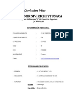 Curriculum Vitae Vladimir Sivirichi Ytusaca