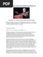 Cristo venceu o demônio para nos libertar