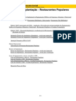 Manual de Implantação - Restaurantes Populares PDF