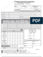 Cartilla de Evaluacion Quinto