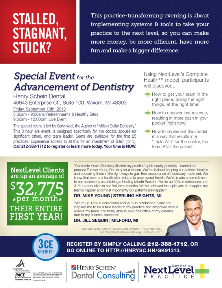 Sept 13 Special Evening For The Advancement of Dentistry | PDF | Career ...