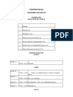 Cronograma de CLASES - Contador Publico - 1o Semestre