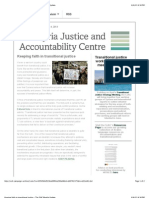 Keeping Faith in Transitional Justice - The SJAC Weekly Update