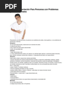 Plan De Alimentación Para Personas con Problemas gastroIntestinales