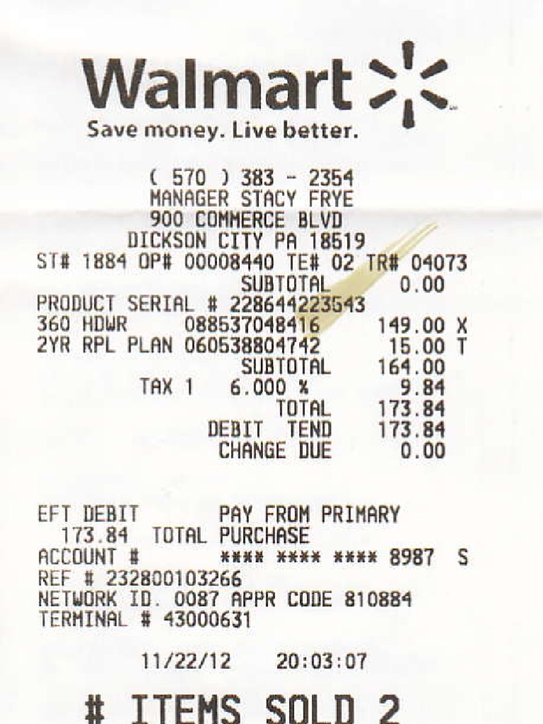 Purchase Receipt and Warranty Details | PDF