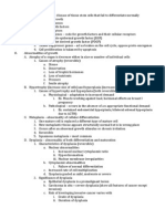 Neoplasia Outline Notes - Pathology