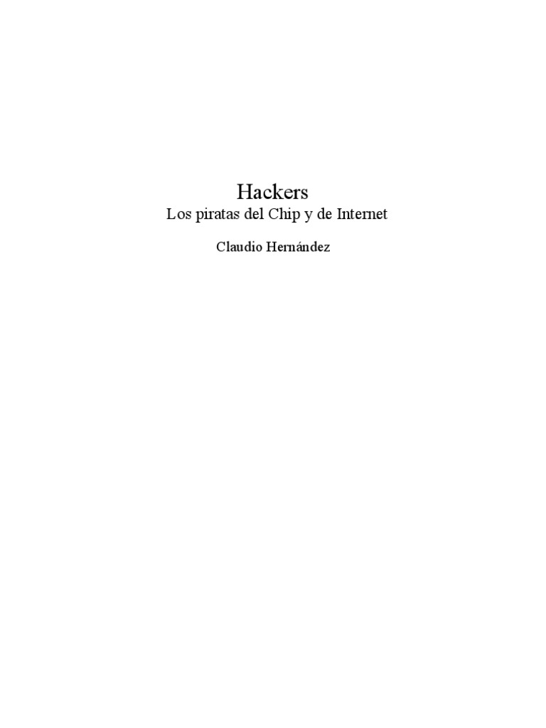 Hackers 2 | PDF | Hacker de seguridad | Unix
