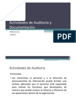 2.8 Actividades de Auditoria y Documentación