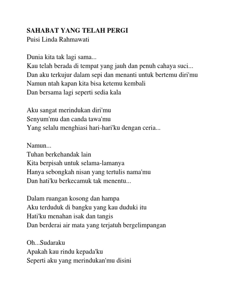 Sahabat Yang Telah Pergi Pdf