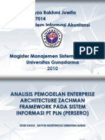 Analisis Pemodelan Enterprise Architecture Zachman Framework Pada Sistem Informasi PT PLN (Persero)