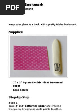 Origami Bookmark