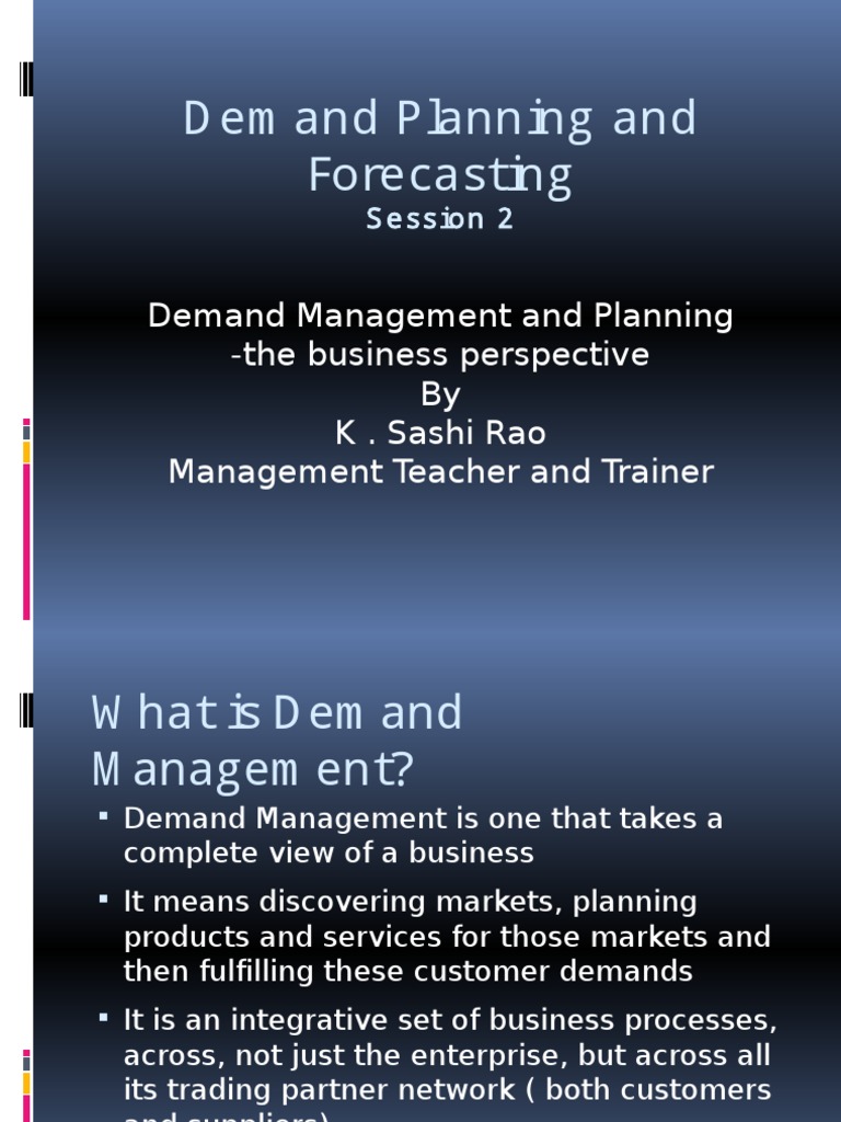 Demand Forecasting In Supply Chain Pdf
