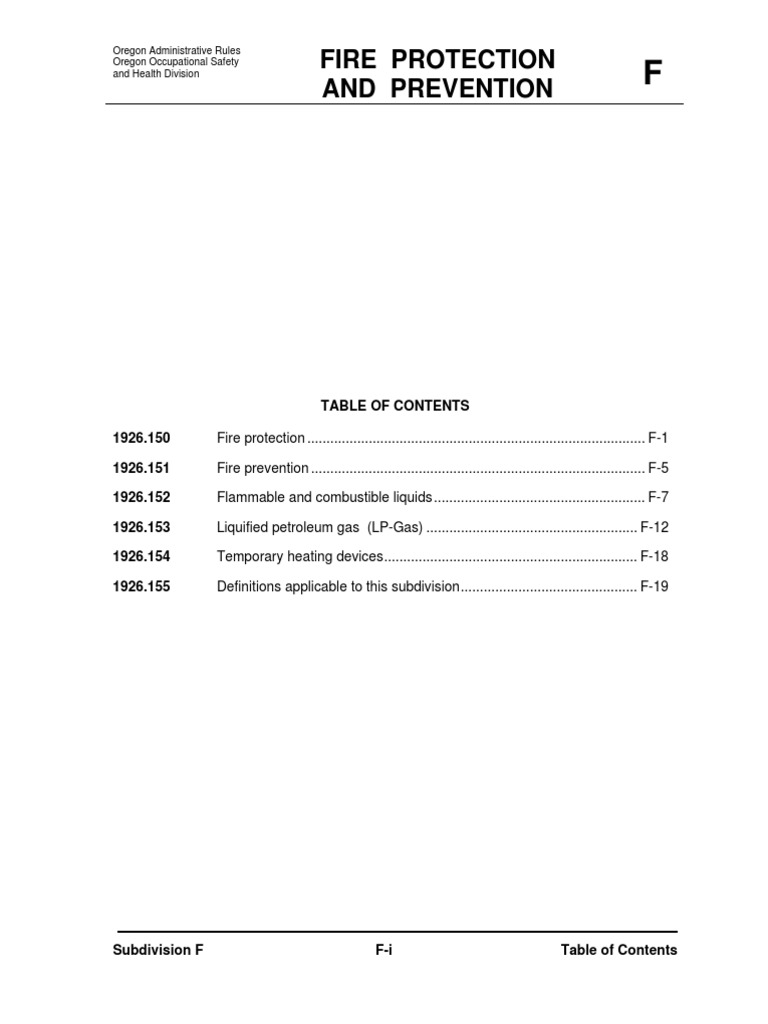 div3f | Flammability | Fire Sprinkler System