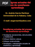 Paradigmas Actuales Del Proceso de Enseñanza Aprendizaje