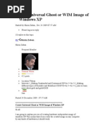 Download Create Universal Ghost or WIM Image of Windows XP by Samuel Zodingliana SN145829764 doc pdf