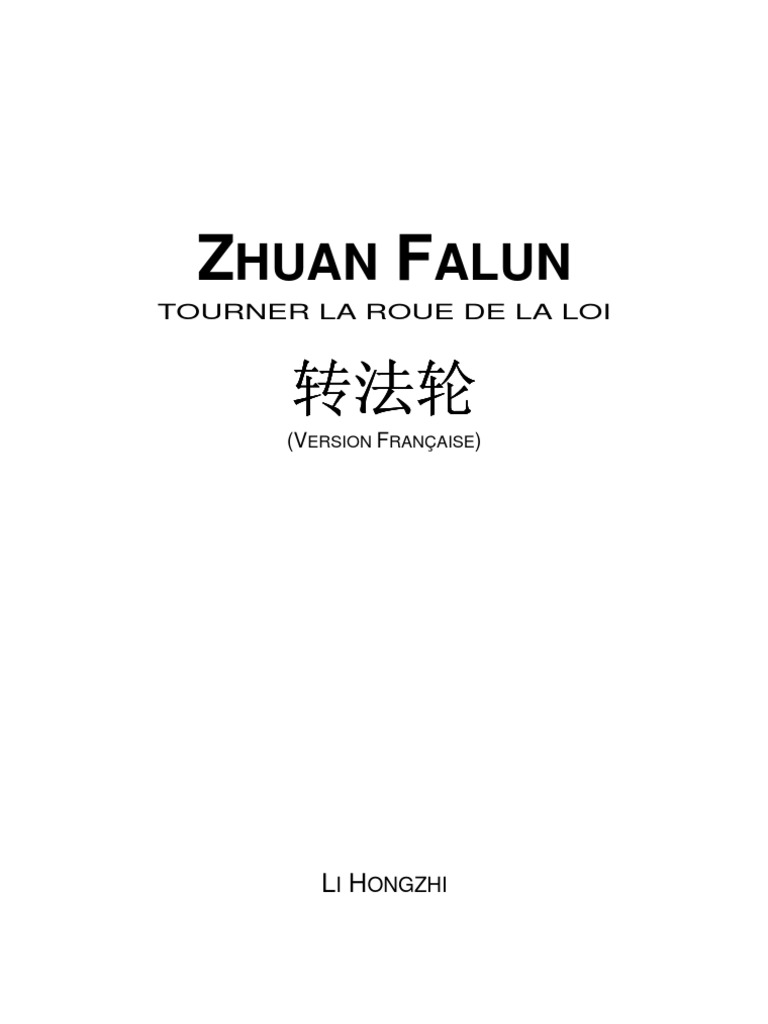 Zhuan Falun Tourner La Roue De La Loi Qi Gong Chan Bouddhisme