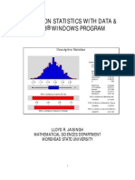 Exploration Statistics With Data & The Minitab® Windows Program