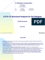 Catia v5 Structural Analysis For The Designer