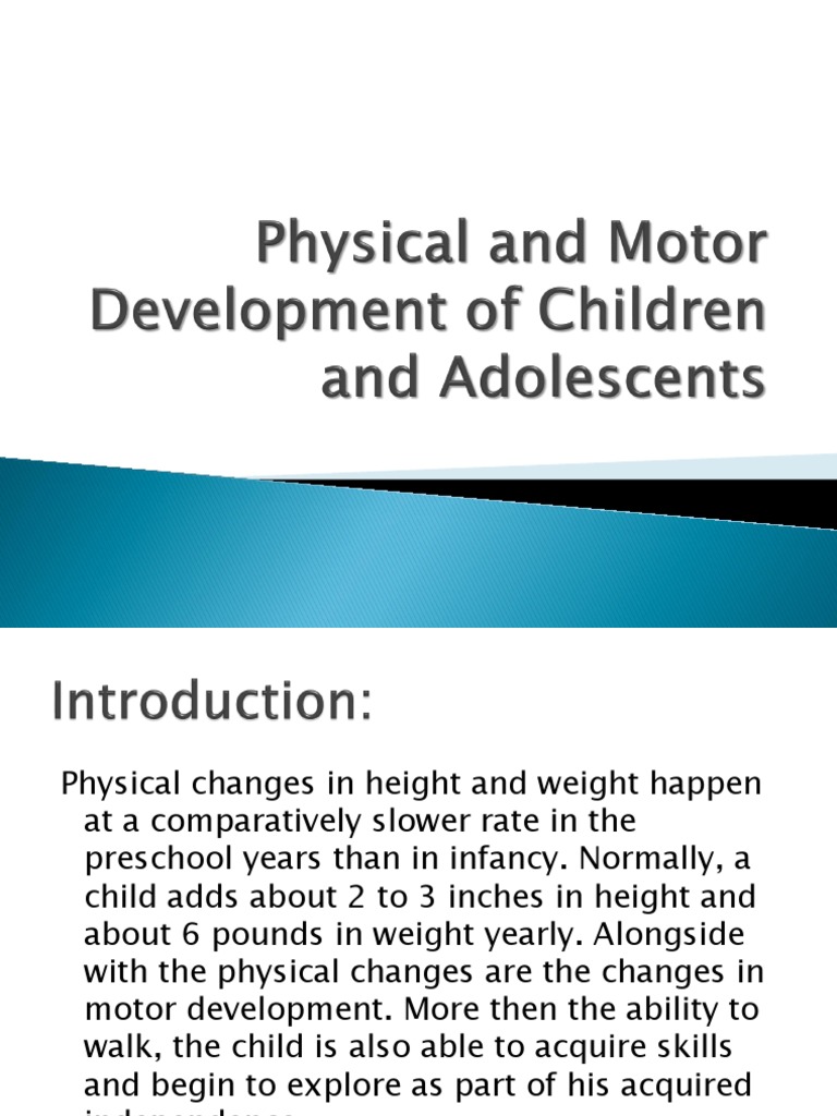 Physical and Motor Development Stages | PDF | Brain | Neuron