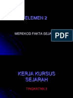 elemen2 kerja kursus  sejarah 2013