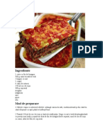 Lasagna cu vită şi usturoi