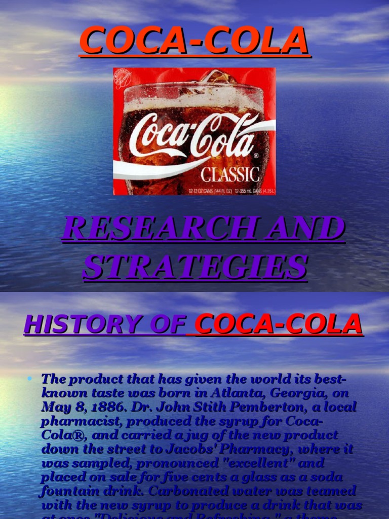 company presentation coca cola