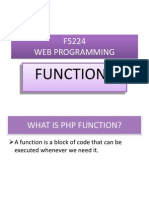 F5224 Web Programming: Functions