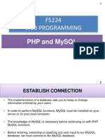F5224 Web Programming: PHP and Mysql