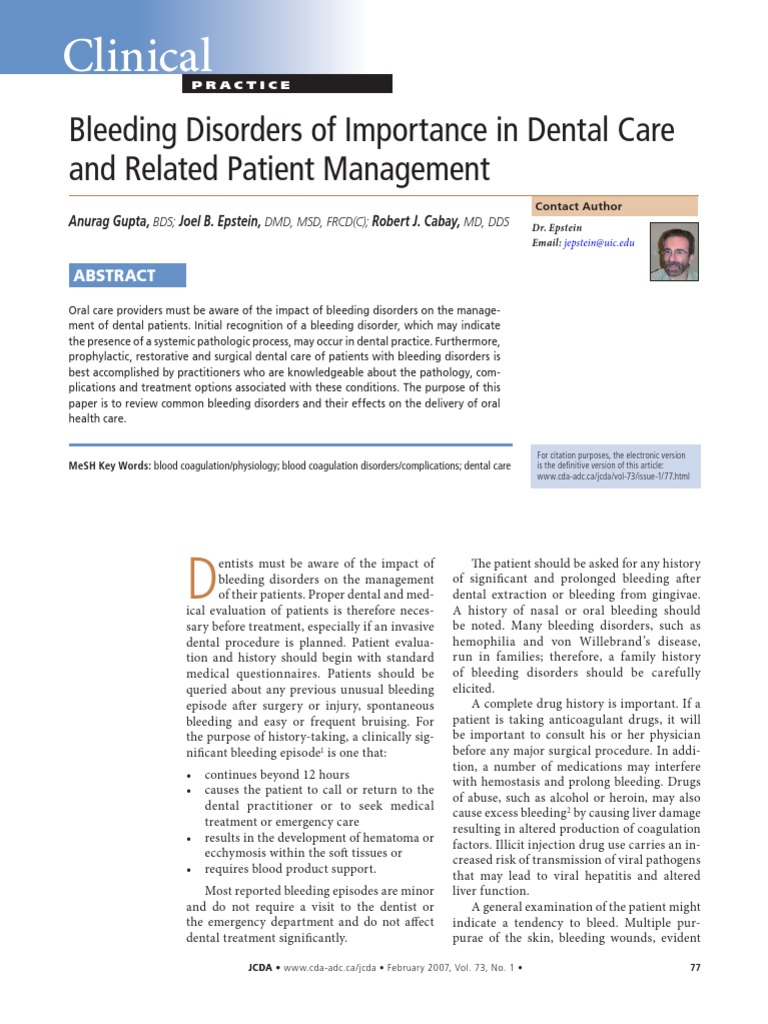 Bleeding disorders thesis 04 picture