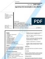 NBR 9061-85 - Seguranca de escavação a céu aberto