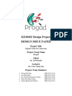 cover page for design issus