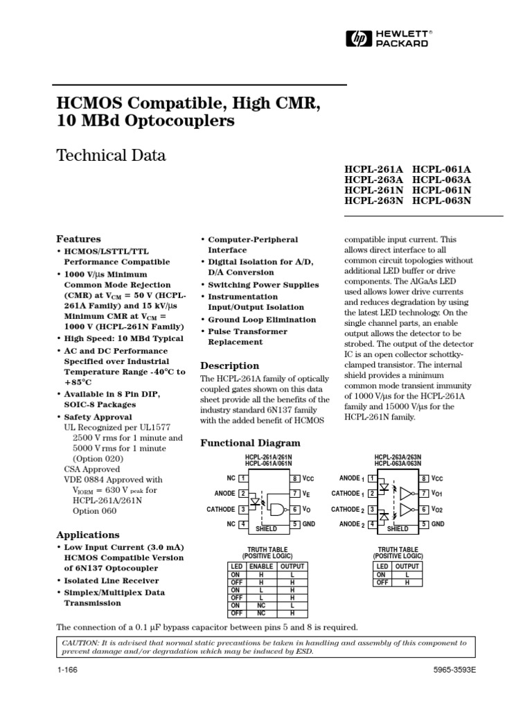 Data Sheet Optocoupler PDF