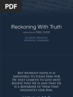 Ellerslie Sermon - Reckoning With Truth 