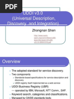 UDDI v3.0 (Universal Description, Discovery and Integration)