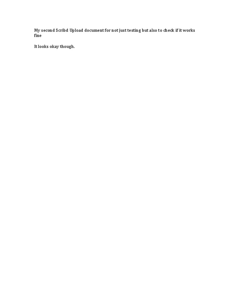 Scribd Upload Test Document | PDF