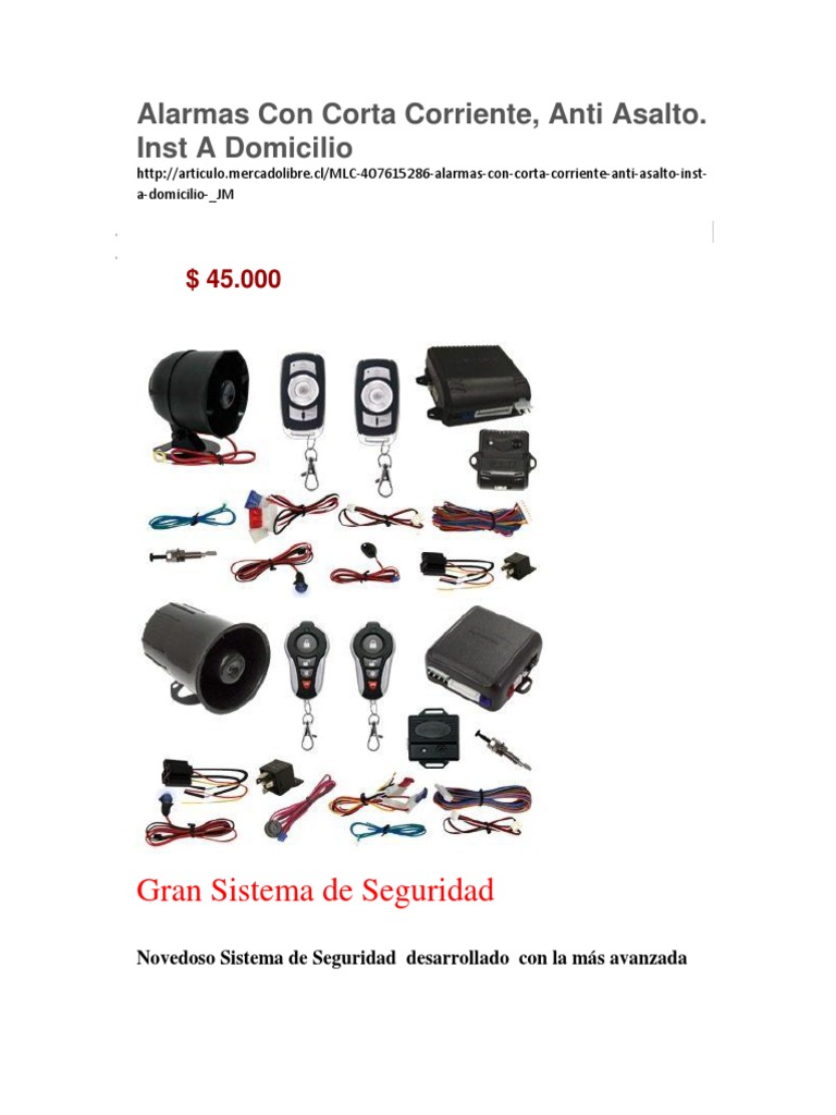 Alarmas Con Corta Corriente, PDF, Gsm