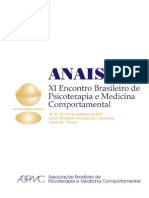Anais Congresso Brasileiro de Medicina Do Comortamento
